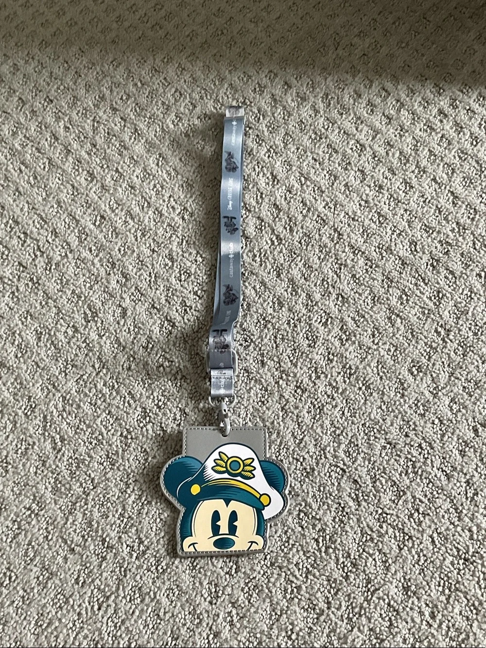 Disney Navy and Cream Minnie Mouse Lanyard Card Holder